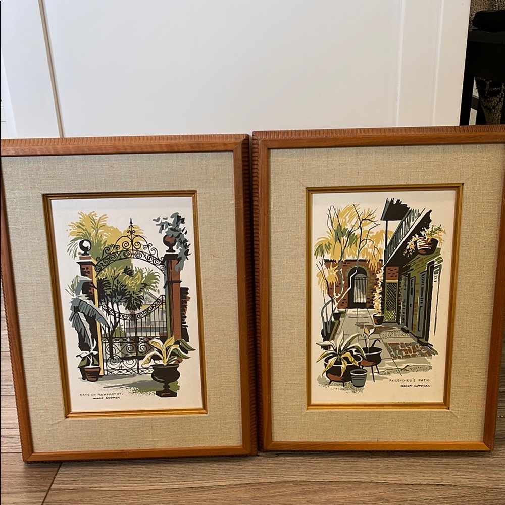 Mark Coomer Original Limited Edition New Orleans Scenery Set of Framed Prints